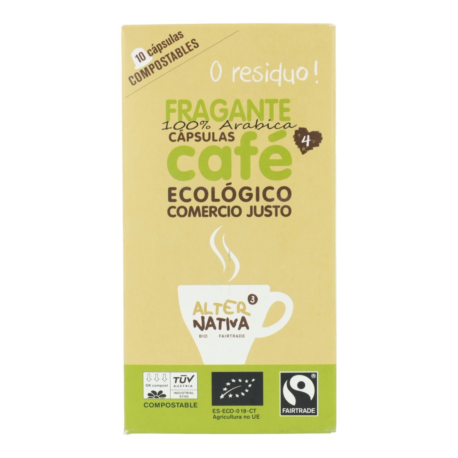 Cápsulas de café perfumadas alternativas, 10 unidades de 5,5 g