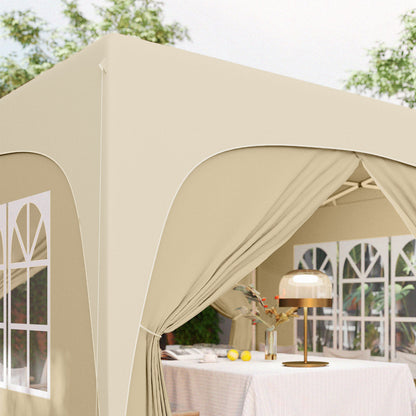 Carpa Plegable Outsunny Metal, Tela Oxford Arena 300x300x273 Cm_4