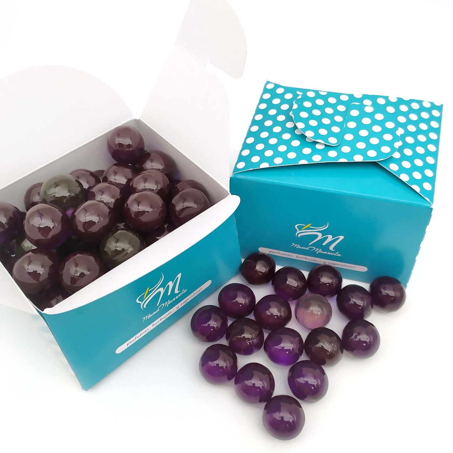 Pack 40 Perlas De Baño Aromatizada En Forma De Bola - Con Aceite De Soja - Hidratante Y Aromática - Aroma Lavanda_0