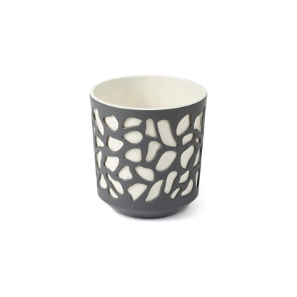 Maceta Duet 250 Antracita Y Crema_0