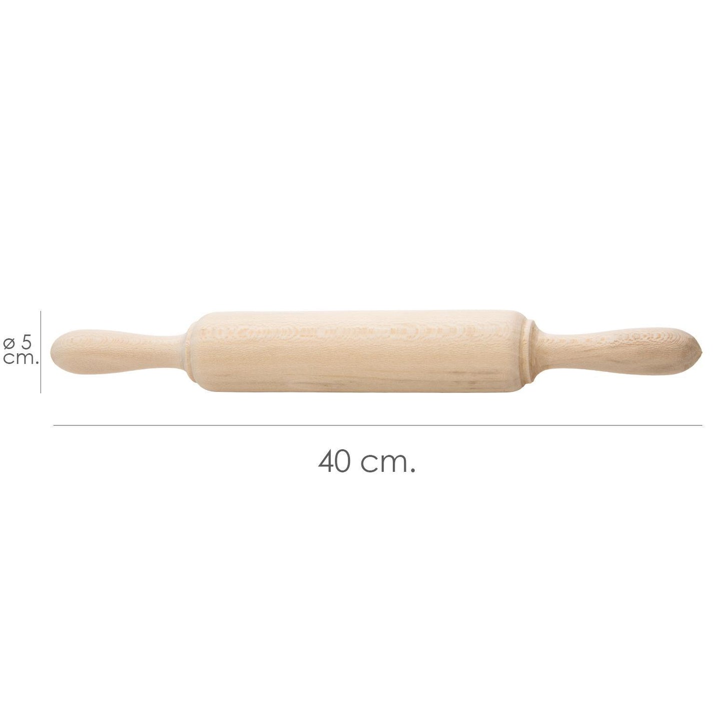 Rodillo Amasar Madera Oryx 40 Cm._1