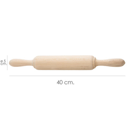Rodillo Amasar Madera Oryx 40 Cm.