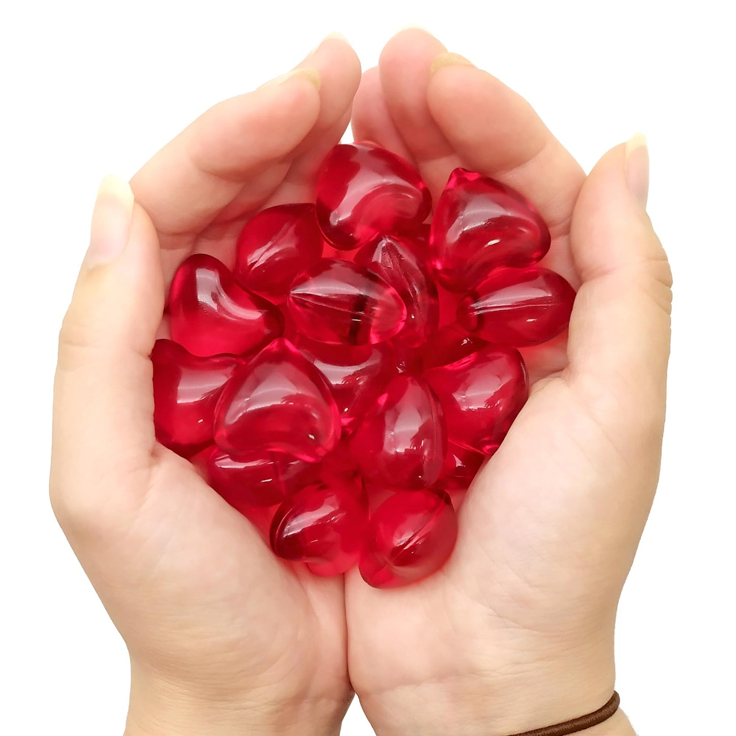 Bolsa Regalo 12 Perlas De Baño Aroma Fresa - Con Aceite De Soja - Hidrata, Suaviza Y Perfuma La Piel - Forma Corazón_1