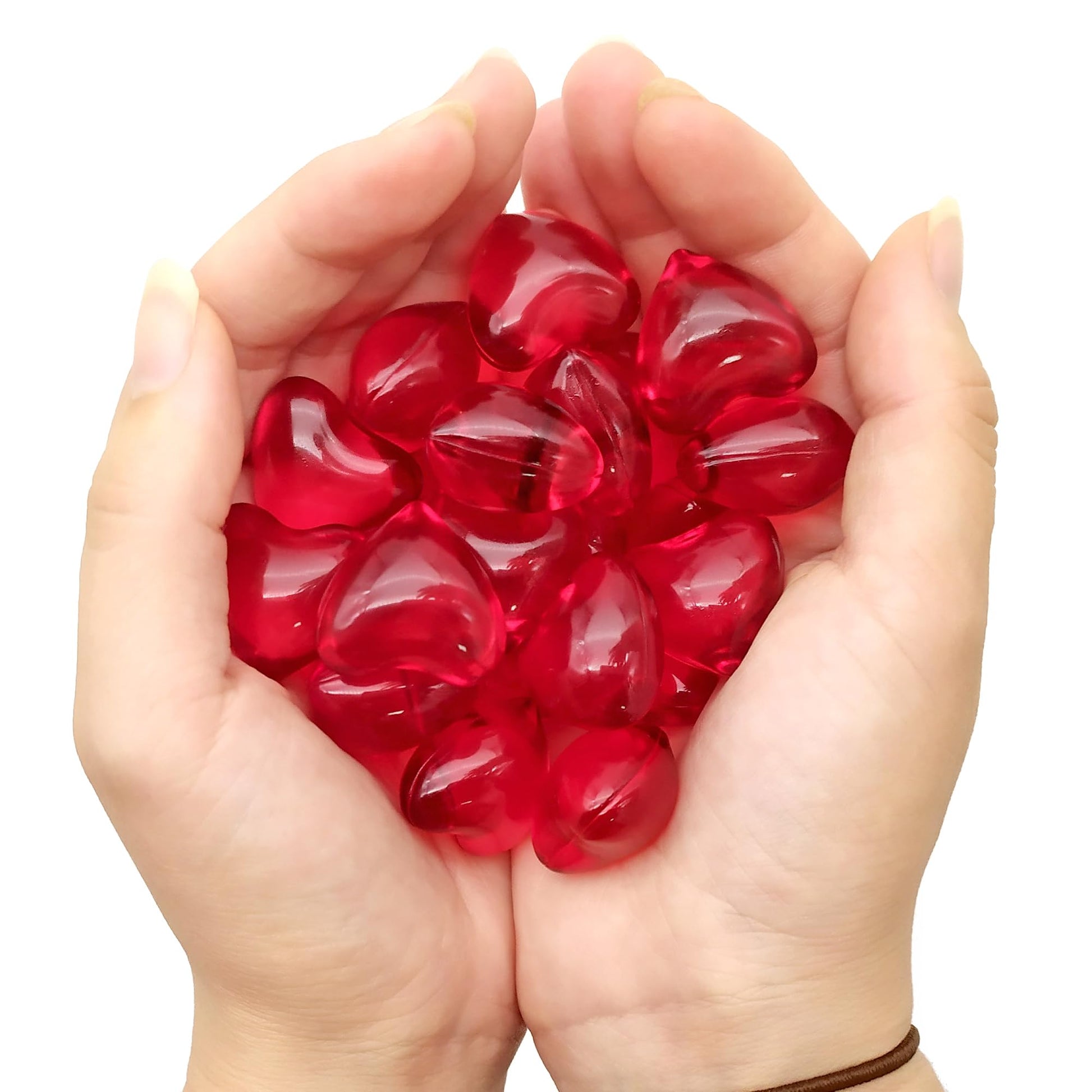 Bolsa Regalo 12 Perlas De Baño Aroma Fresa - Con Aceite De Soja - Hidrata, Suaviza Y Perfuma La Piel - Forma Corazón_1