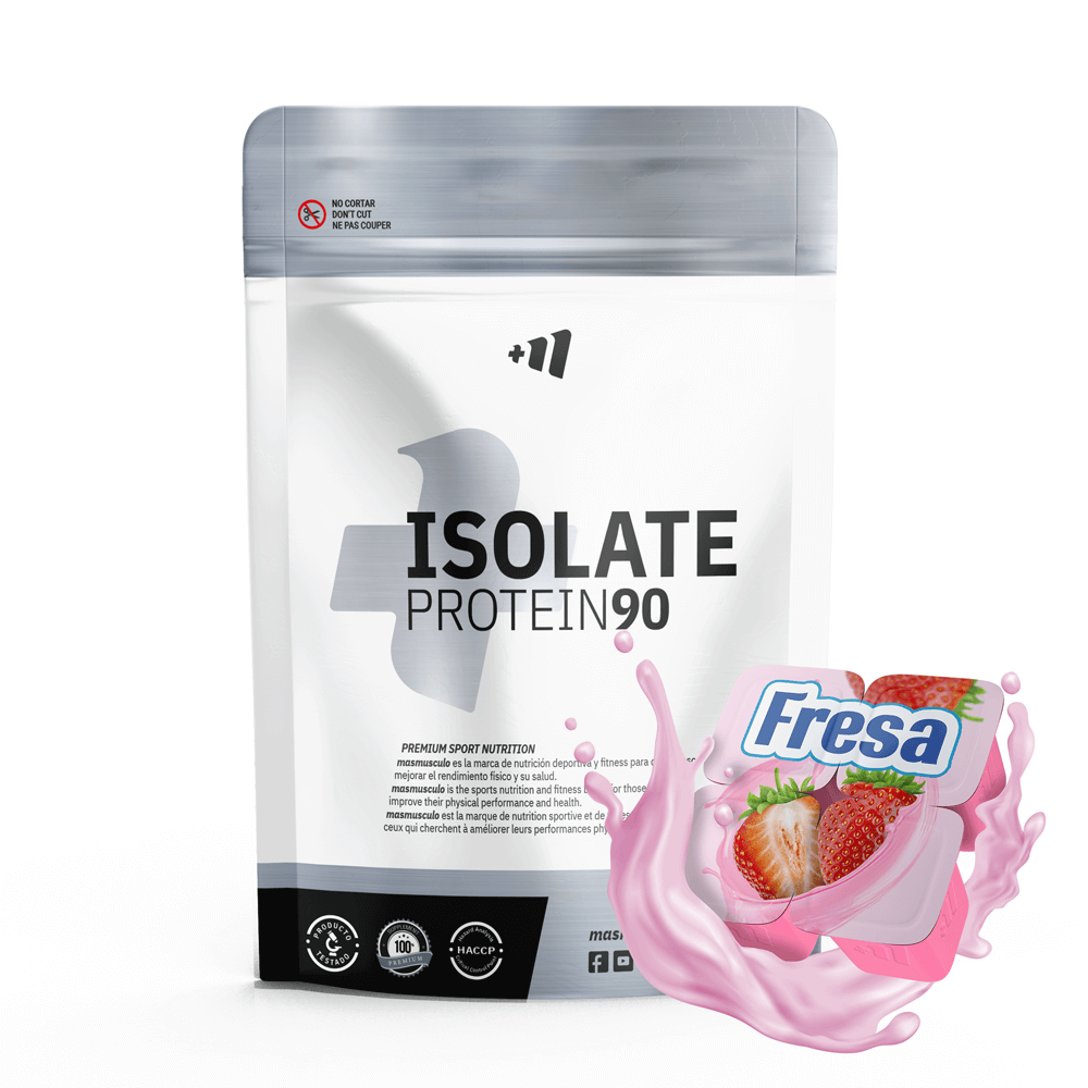 Isolate 90 Cfm - 500 G - Fresa - Aumenta La Masa Muscular - Masmusculo_0