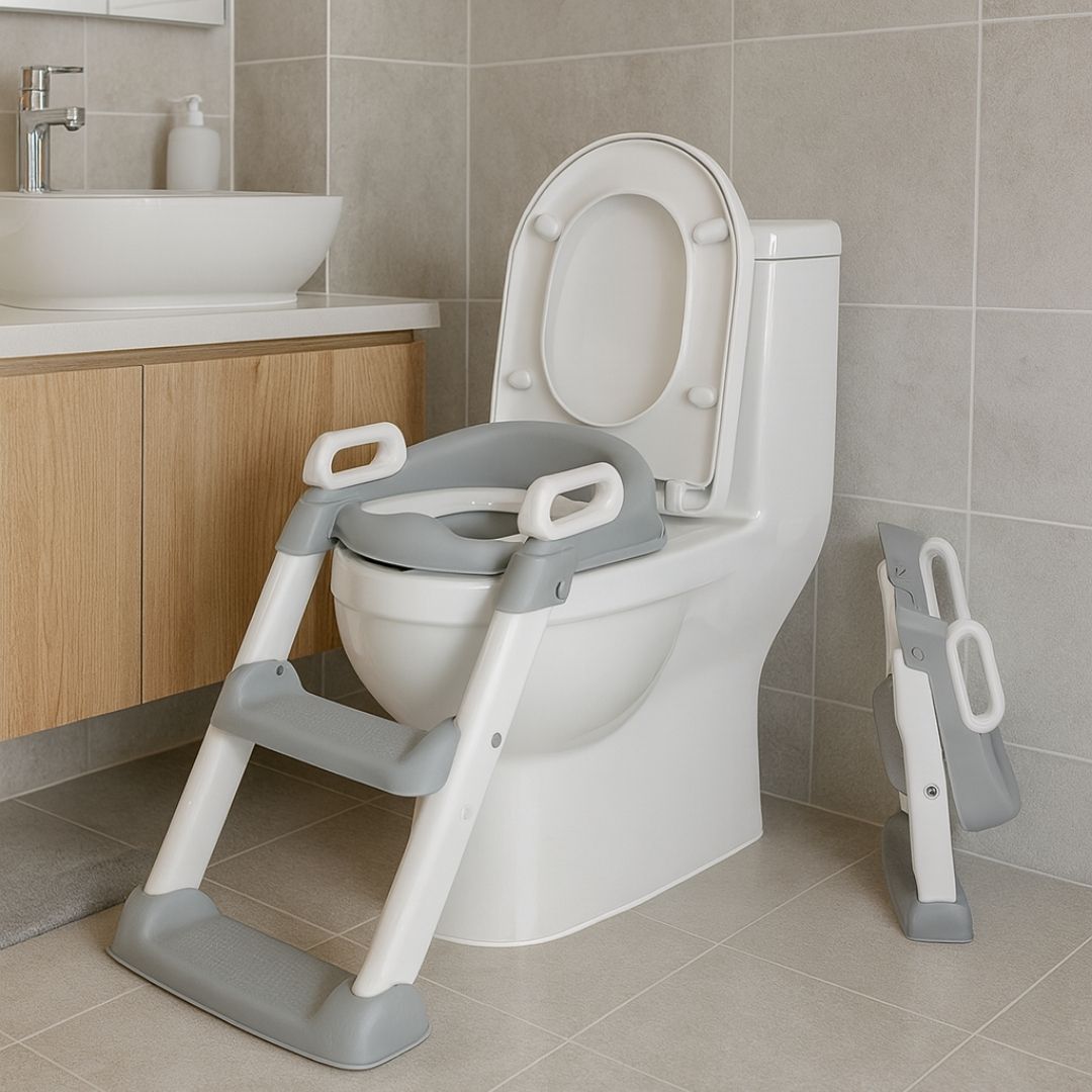 Bathby | Adaptador Wc Infantil Con Escalera | Plegable | Altura Ajustable | Cojín De Pvc | Antideslizante_1
