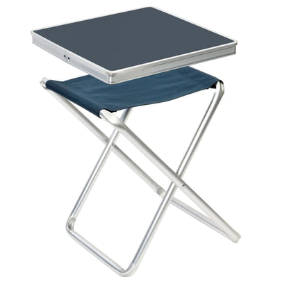Camp Gear Taburete Plegable De Camping Aluminio Gris 1404346_1
