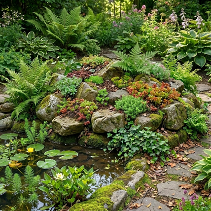 Plantas Borde Estanque 2-3m2 - Sedum - Helecho Exterior - Hedera - 24 Plantas_2