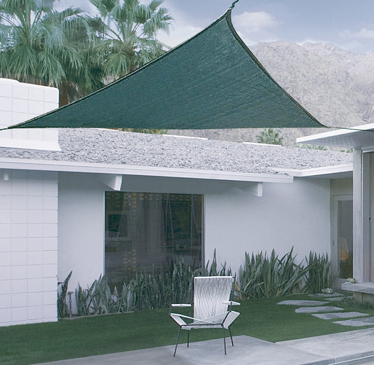 Toldo de vela permeável Sunnet kit triangular 3x3x3m