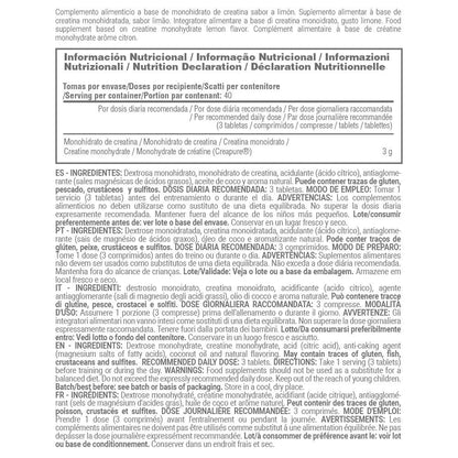 Creatina Monohidrato (creapure®) - 120 Tabletas Masticables - Limon - Aumenta La Fuerza - Masmusculo_5