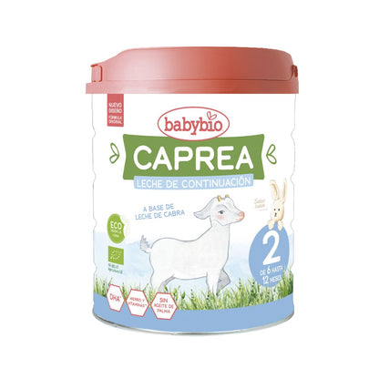 Embalagem de 3 leites de cabra Caprea 2 (6 a 12 meses) Babybio 800 g