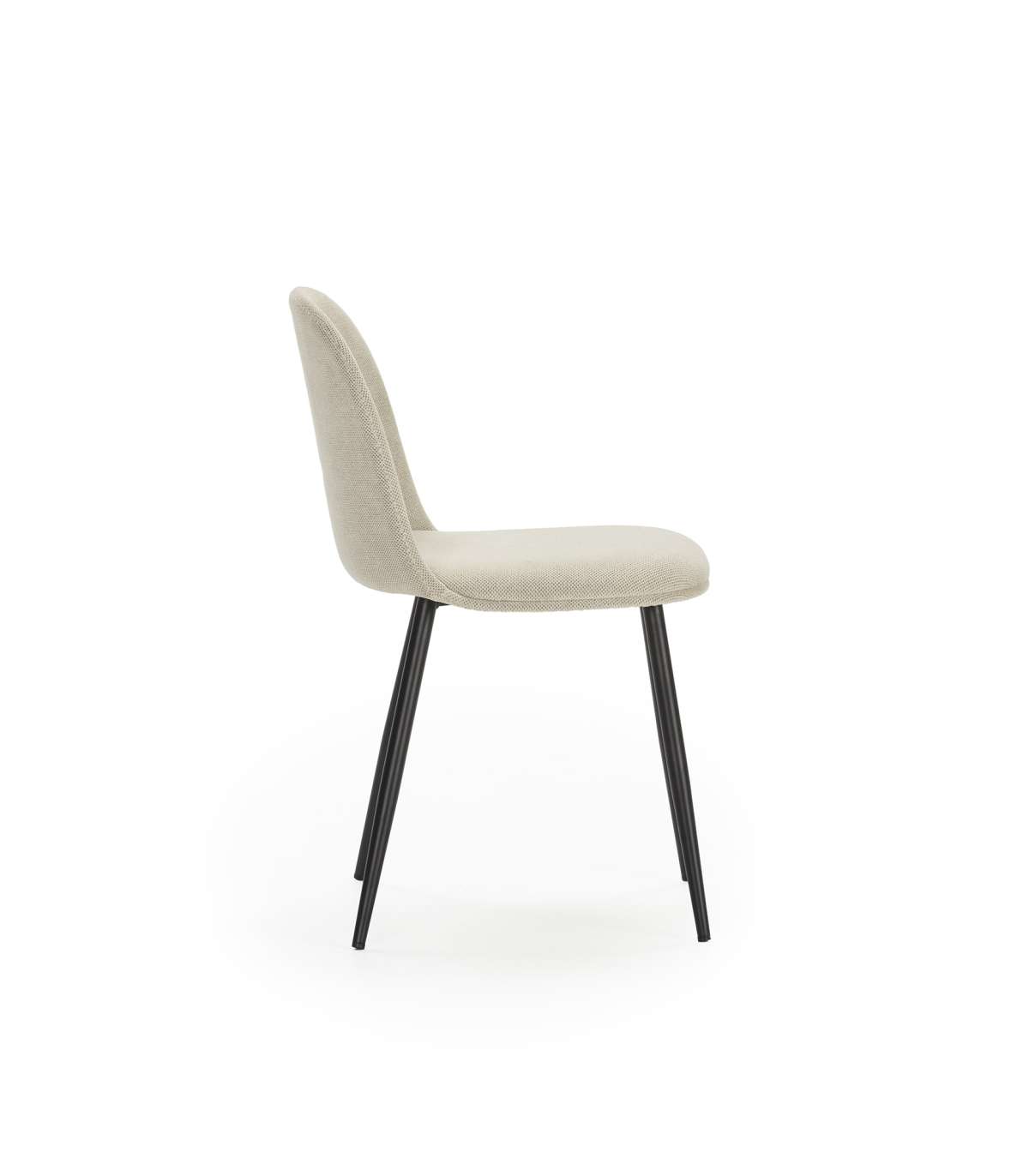 Pack De 4 Sillas Para Cocina O Comedor Dalila Tapizado Textil Beige, 48/80cm(alto) 49.5cm(_2