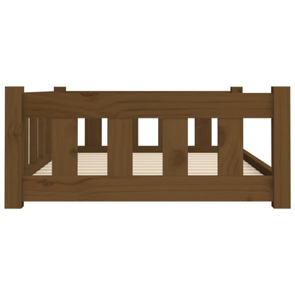 Vidaxl Cama Para Perros Madera Maciza Pino Marrón Miel 95,5x65,5x28 Cm_4