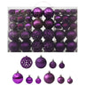 Vidaxl Conjunto de bolas de Natal 100 peças Roxo