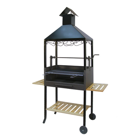 Churrasqueira completa com tabuleiros de madeira Imex El Zorro