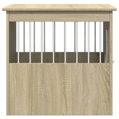 Vidaxl Jaula Para Perros Madera De Ingeniería Roble Sonoma 45x62x59 Cm_4