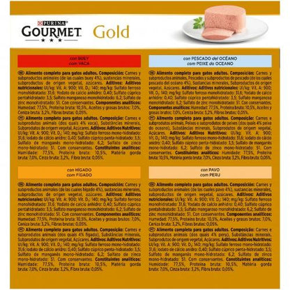 GOURMET GOLD Mousse Sortido Multipack (8x85g)