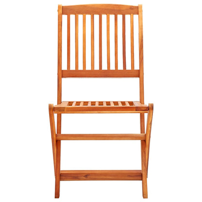 Set De Comedor De Jardín Plegable 5 Pzas Madera Eucalipto / Vetonek_0