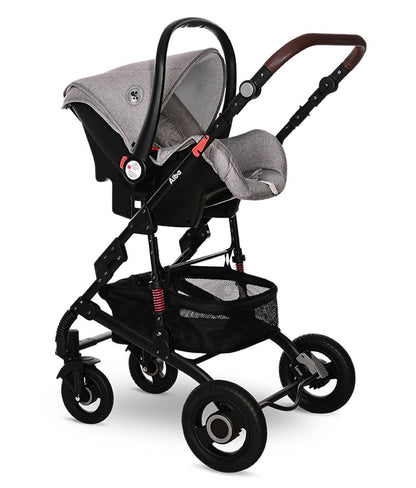 Carrito De Bebé Trío Convertible Alba Premium Opaline Grey_4