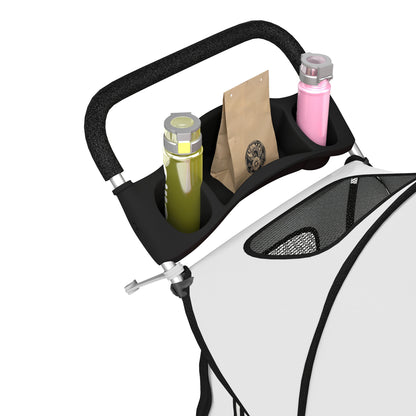 Pawhut Carrito Para Perros Plegable Con Cesta De Almacenaje 77x44x102 Cm Gris_3