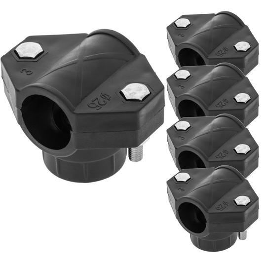Pack De 5 Unidades Collarín De Toma De Polietileno De 25 Mm X 1/2“ Para Sistema De Riego_0