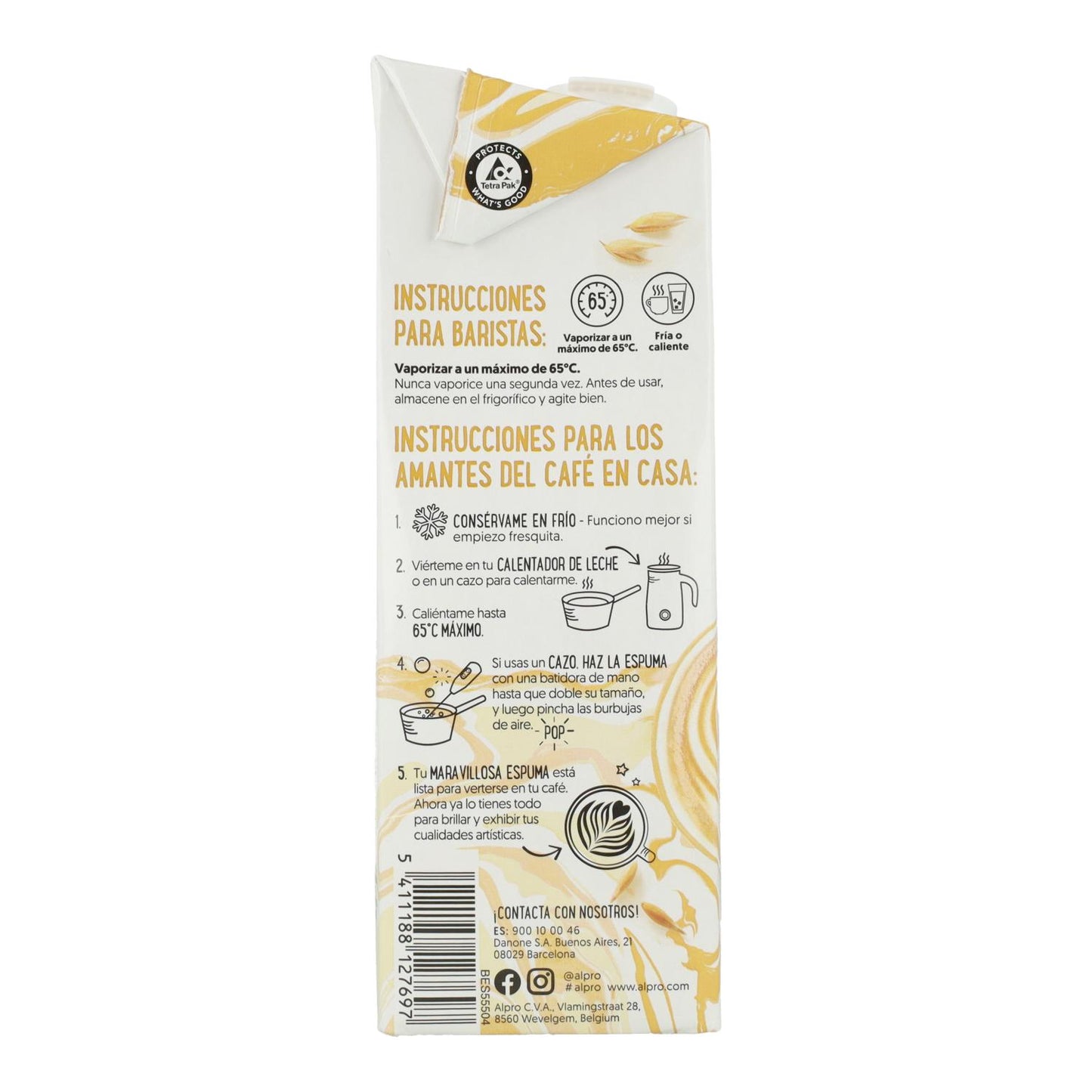 Bebida de Aveia Alpro Barista 1 Litro