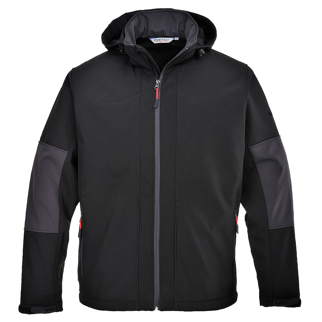 Softshell Con Capucha (3 Capas) / L / Negro_0