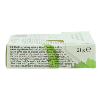 Chicle sin plástico de Menta fresca True Gum 21g