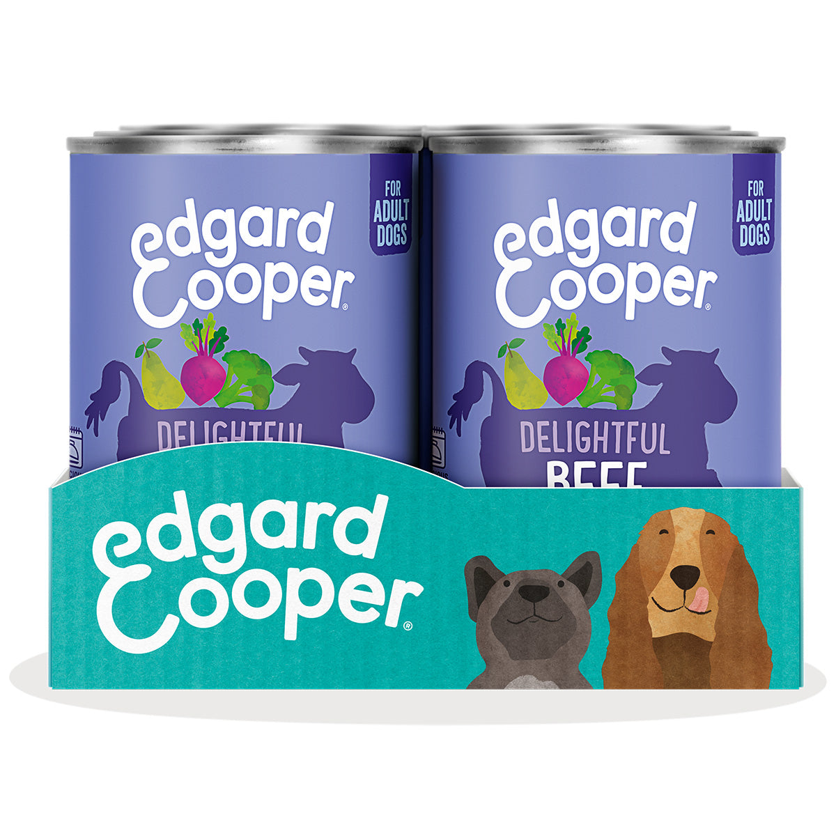 Ração Húmida para Cães Edgard &amp; Cooper Beef 400g