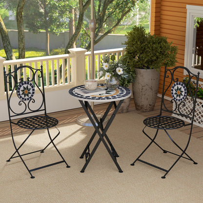 Outsunny Conjunto De Jardín Exterior De 3 Piezas Para Terraza Patio Multicolor_4