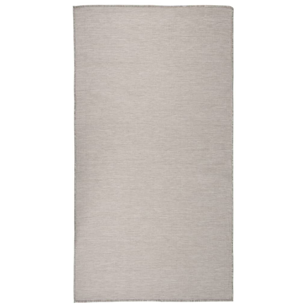 Vidaxl Alfombra De Exterior De Tejido Plano Gris Taupe 80x150 Cm_0