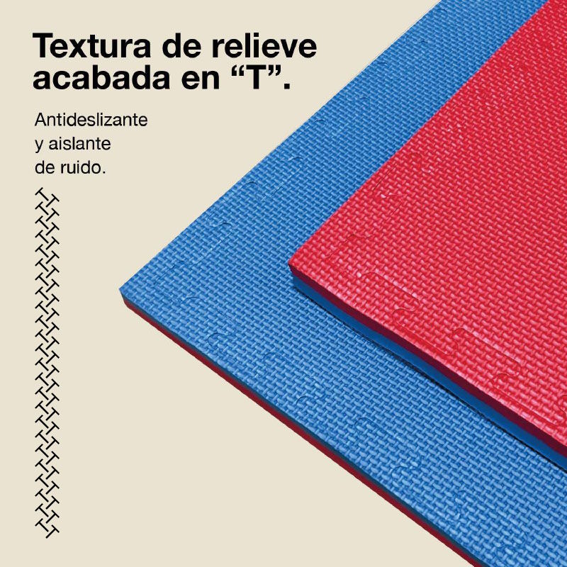 Jowy Tatami Puzzle 2cm 100x100cm – Superficie T Rojo/azul_3