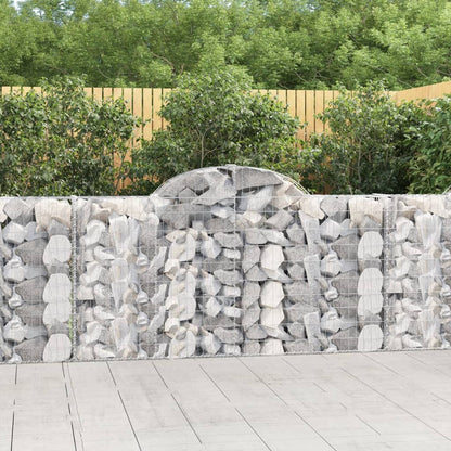 Cestas De Gaviones 12 Uds Forma Arco Hierro 200x30x100/120 Cm_1