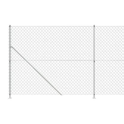 Cerca De Alambre Con Brida Plateada 2x10 M / Vetonek_2
