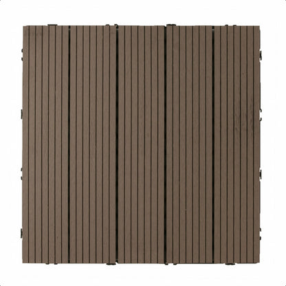 Embalagem de 11 pastilhas compostas Durafloor 30x30 Dioco Chocolate, 1m2