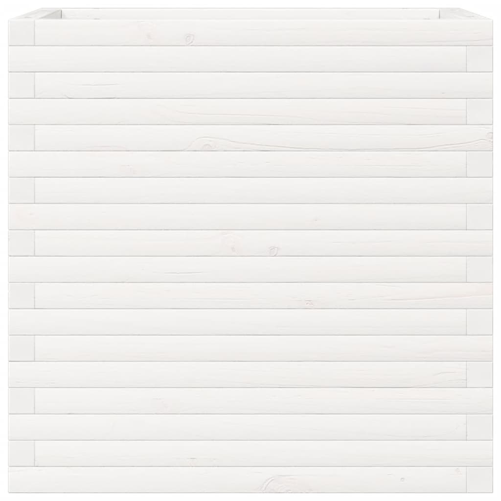 Jardinera Madera Maciza De Pino Blanco 70x40x68,5 Cm_4