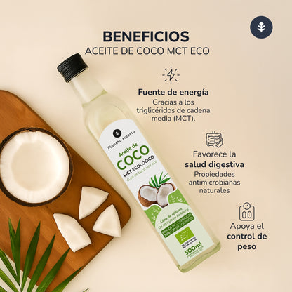 Keto MCT Óleo de Coco ECO Planeta Huerto 500 ml