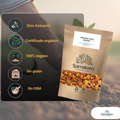 Bayas De Inca Bio - 500g | Fruta Deshidratada Ecológica, Snack Vegano Natural Sin Azúcares Añadidos, Sin Gluten_4