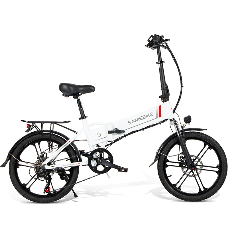 Bicicleta Eléctrica Plegable Samebike 20lvxd30-ii 350w-48v-10,4ah (499wh) - Rueda 20 Color Blanco_0