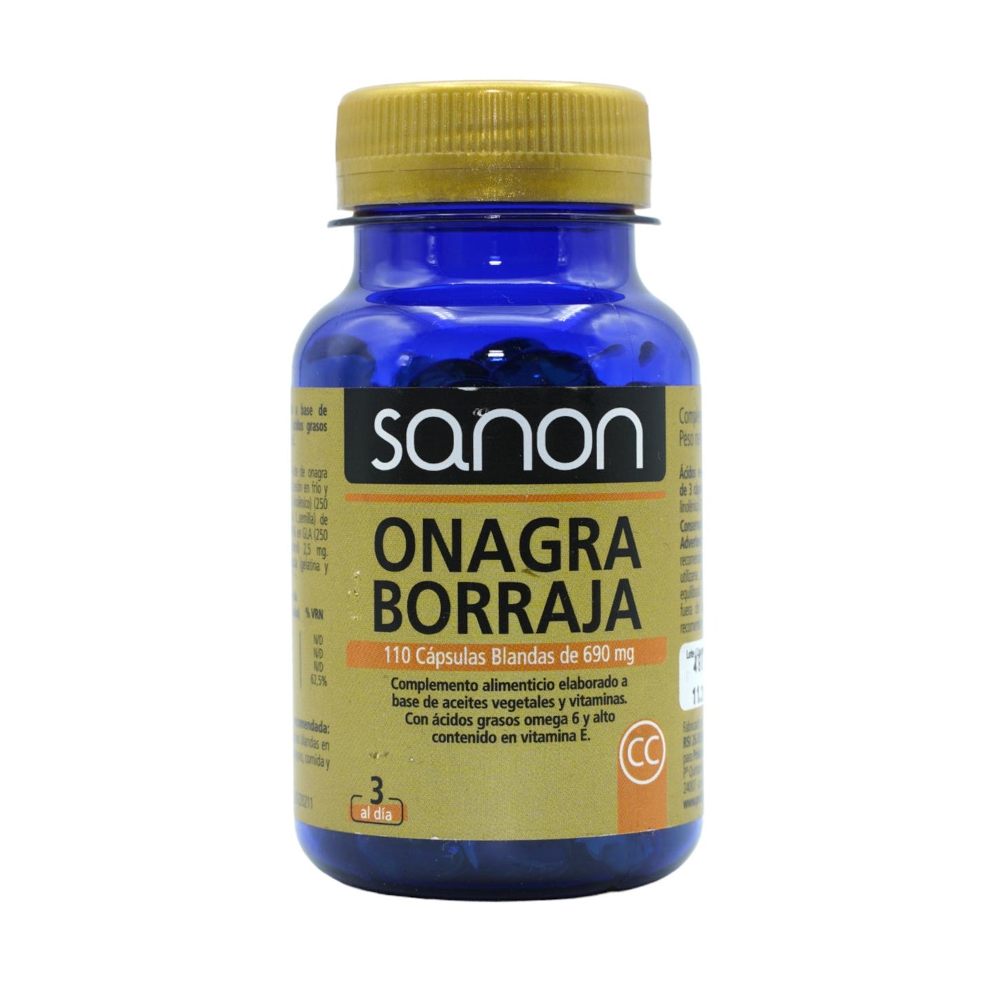 Onagra-Borragem SANON 110 pérolas de 690 mg
