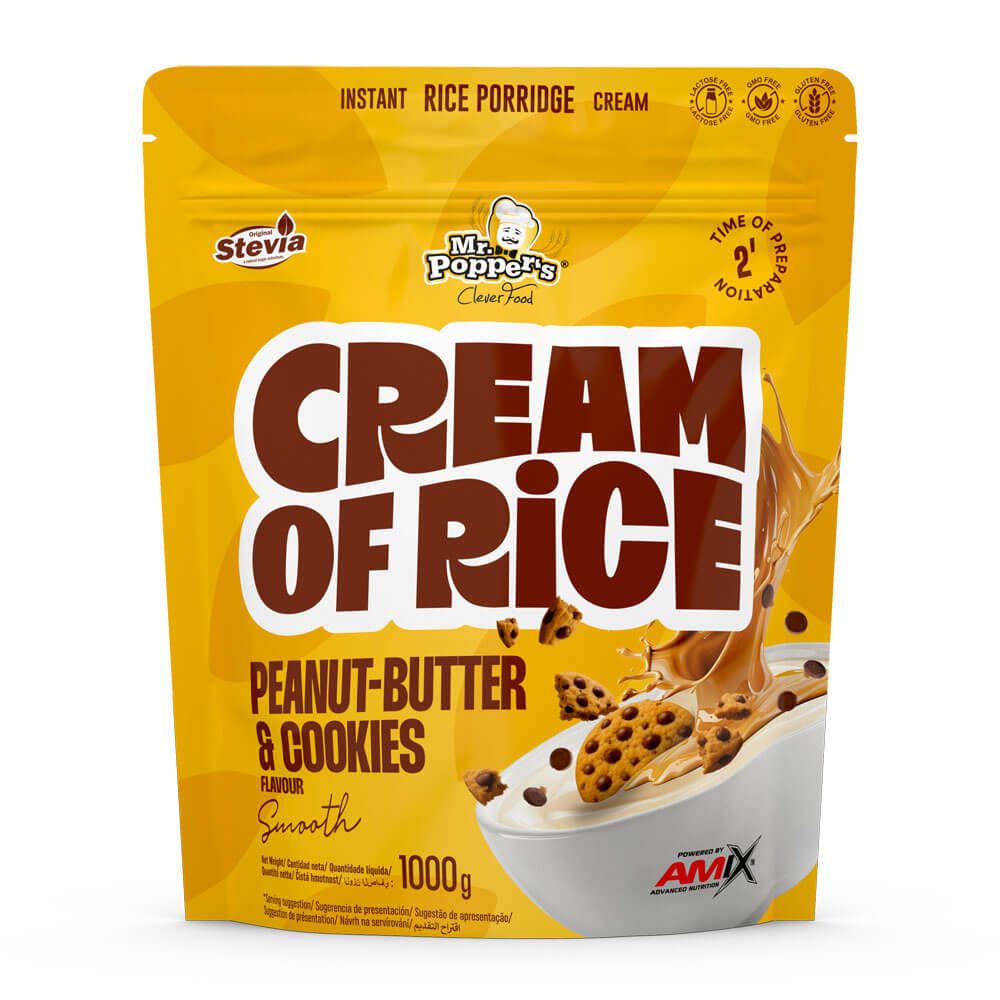 Cream Of Rice (crema De Arroz) - 1kg - Crema De Cacahuete - Harina De Arroz - Amix Nutrition_0
