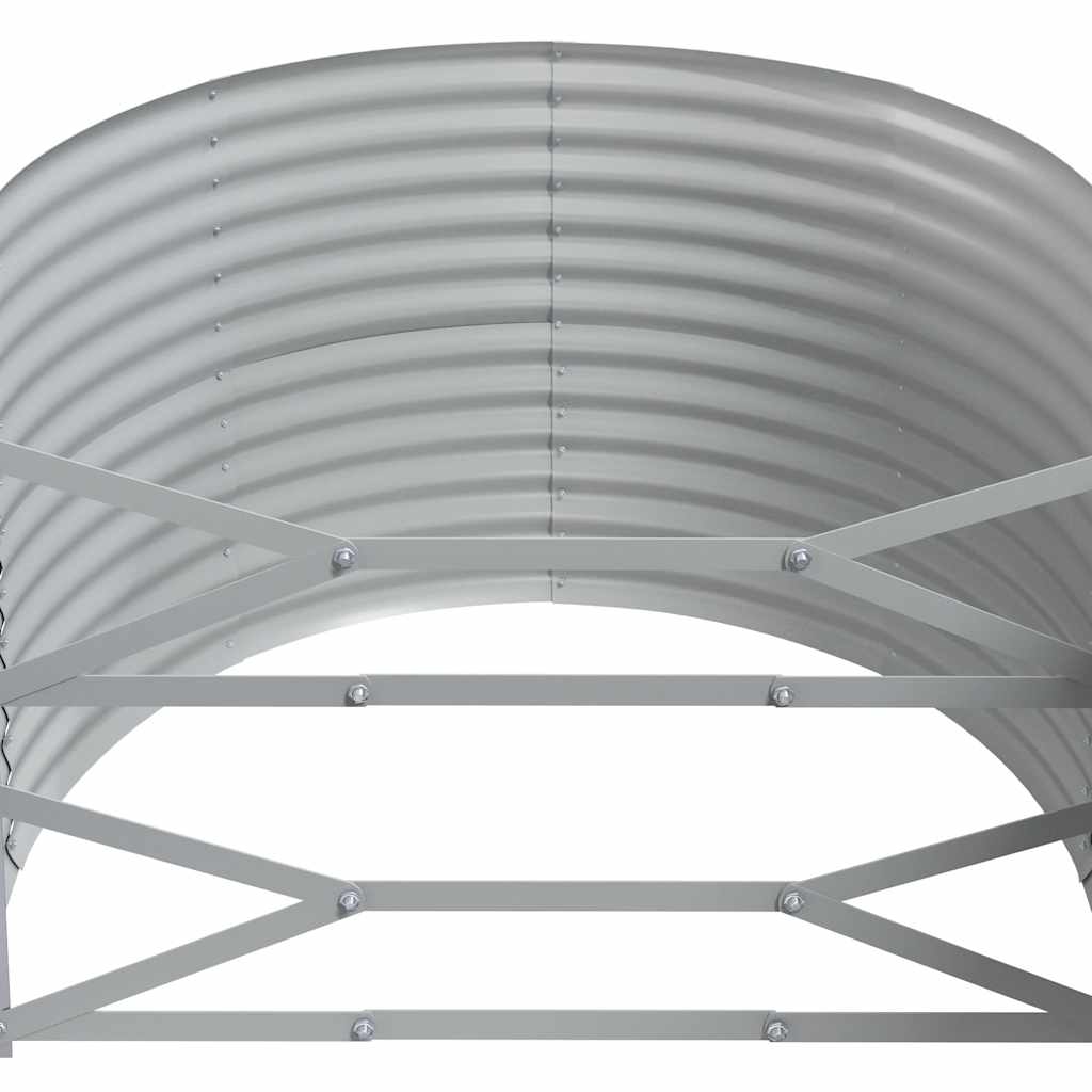 Jardinera Arriate Acero Galvanizado Antracita 396x100x68cm_4
