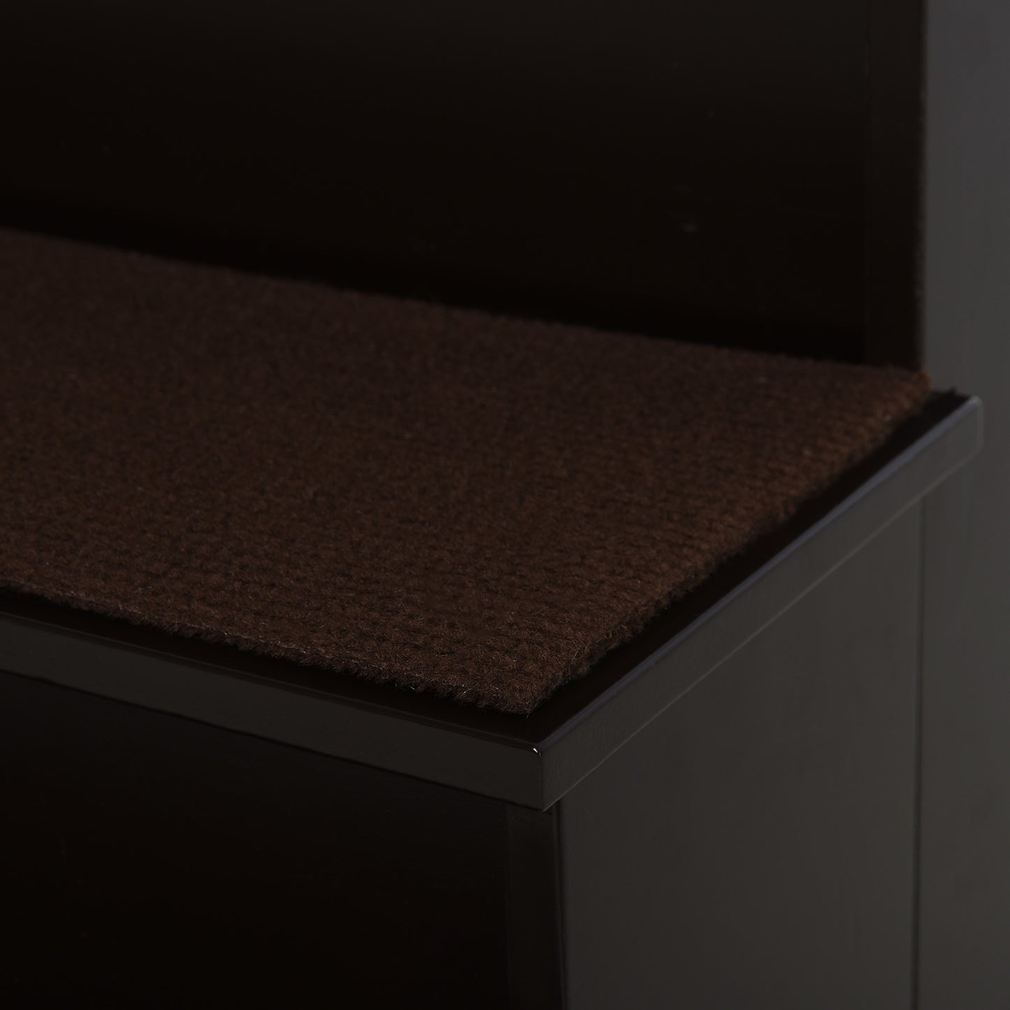 Pawhut Escalera Para Perros De 4 Peldaños Con Acolchados 40x59x54,2 Cm Marrón_4