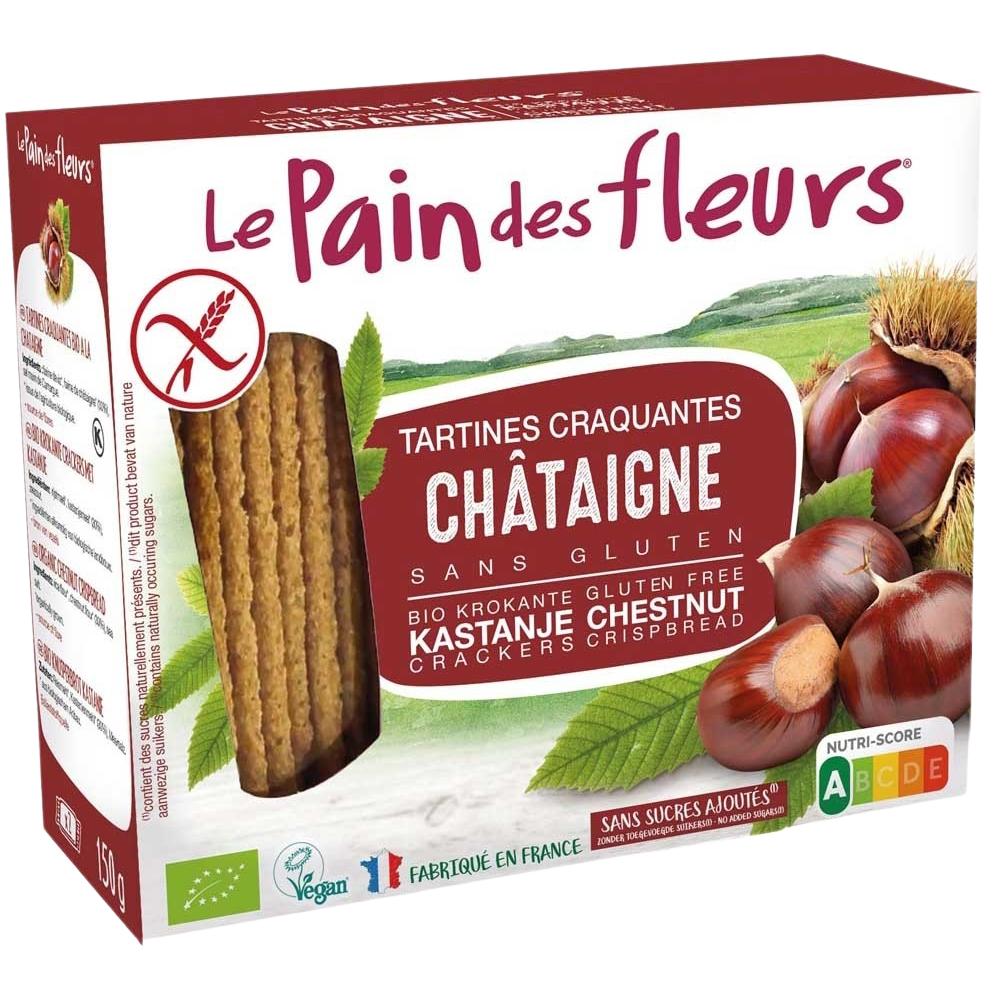 Tosta Crocante de Castanha Biológica Le pain de fleurs 150 g