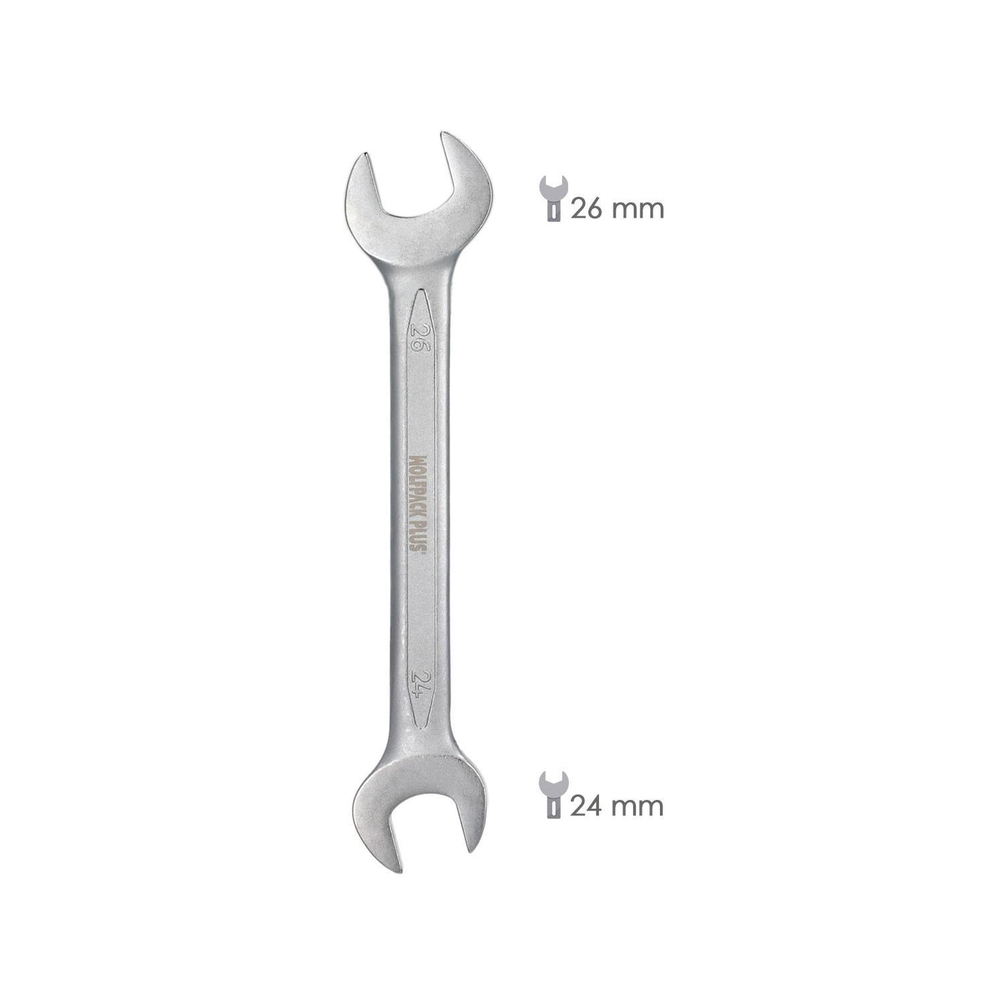 Llave Fija Plus Acero Cromo Vanadio 24x26 Din 3110. Llave Fija, Llave Fija Doble_1