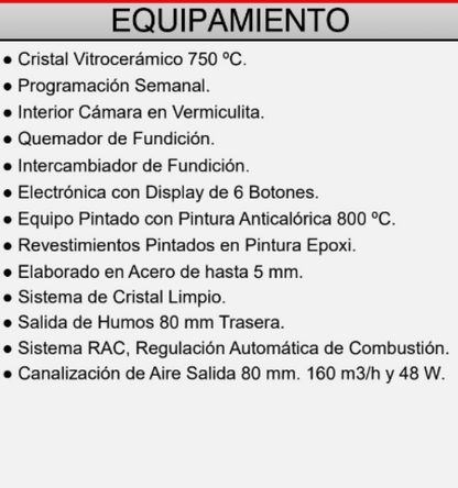 BRICOSOL Estufa de pellets frontal canalizable FM Modelo BP-701 Negro_1