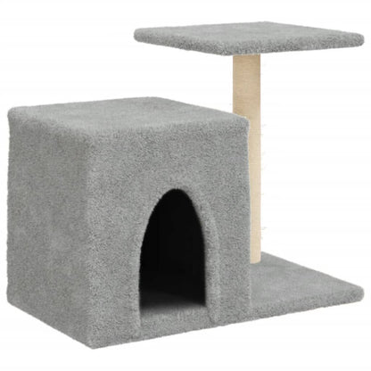 Vidaxl Rascador Para Gatos Con Postes De Sisal Gris Claro 50,5 Cm_0