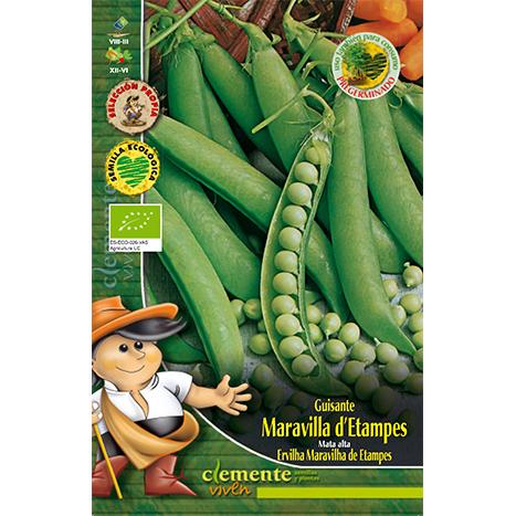 Sementes de ervilha orgânicas Wonder da Etampes