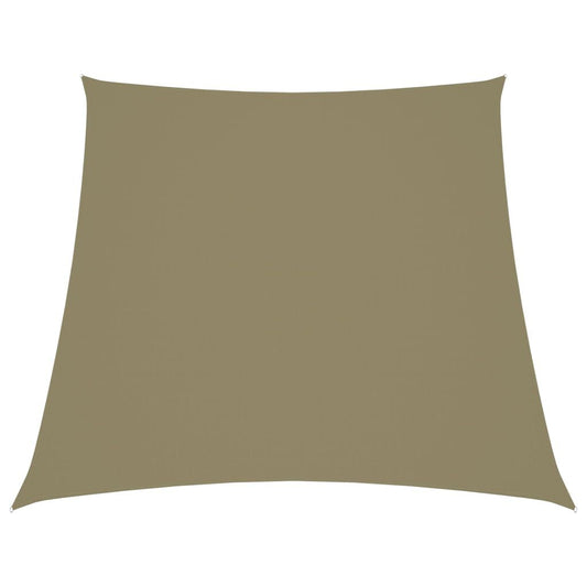 Vidaxl Toldo De Vela Trapezoidal Tela Oxford Beige 3/4x3 M_0