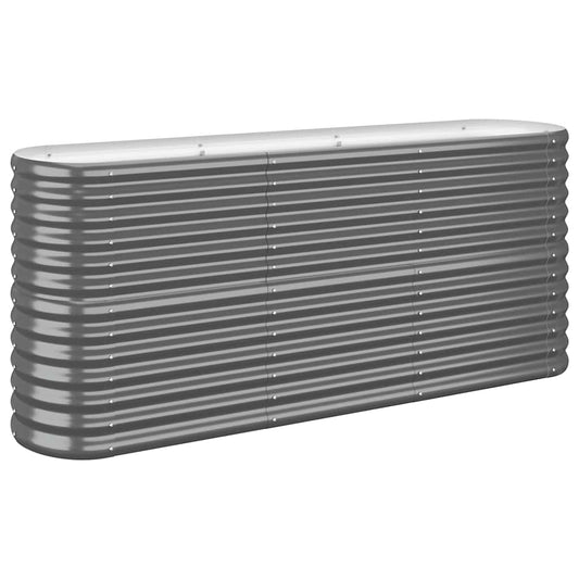 Jardinera Arriate Acero Galvanizado Antracita 152x40x68 Cm_0